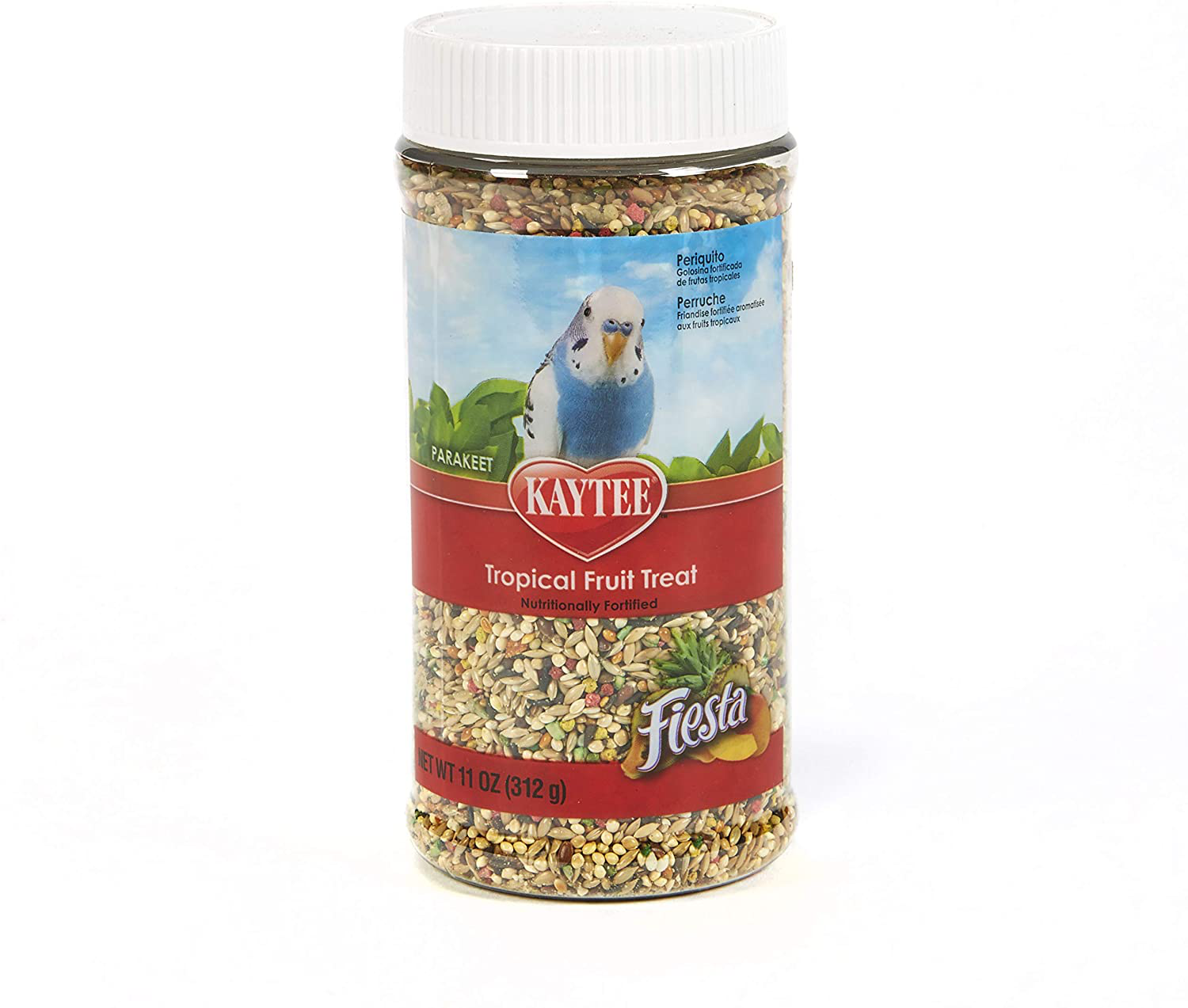 Kaytee Tropical Fruit Treat Jar - Parakeet 11 Ounces Animals & Pet Supplies > Pet Supplies > Bird Supplies > Bird Treats Kaytee   