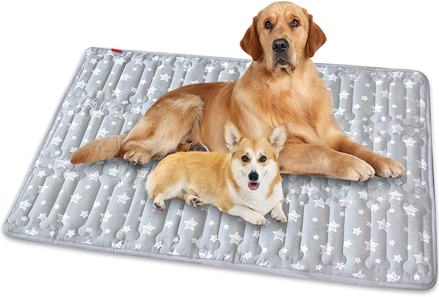 Dog Crate Mat, Soft Dog Bed Mat with Cute Prints, Personalized Dog Crate Pad, Anti-Slip Bottom, Machine Washable Kennel Pad Animals & Pet Supplies > Pet Supplies > Dog Supplies > Dog Beds Moonsea Grey X-Large 42"X28" 