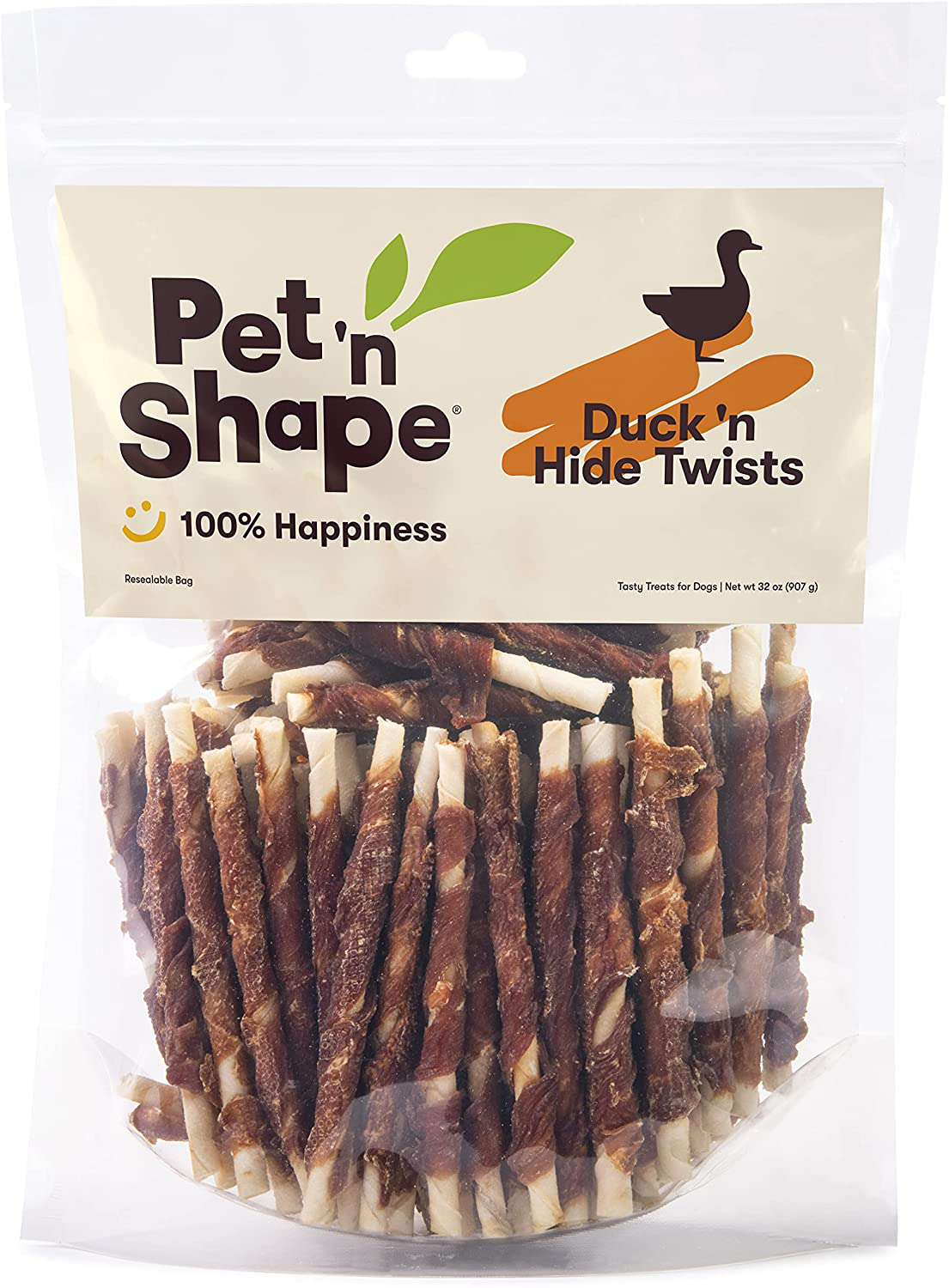 Pet 'N Shape Chik 'N Hide Twists – Chicken Wrapped Rawhide Natural Dog Treats, Small, 16 Oz Animals & Pet Supplies > Pet Supplies > Dog Supplies > Dog Treats Pet 'n Shape Duck 2 Lb. 