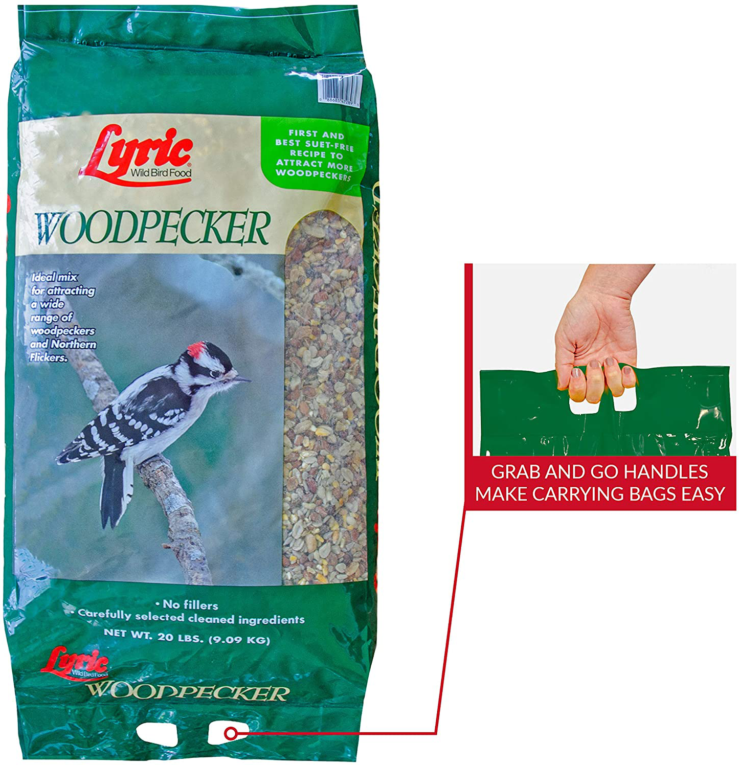 Lyric 2647472 Woodpecker No Waste Mix, 20 Lb Animals & Pet Supplies > Pet Supplies > Bird Supplies > Bird Food Lyric   