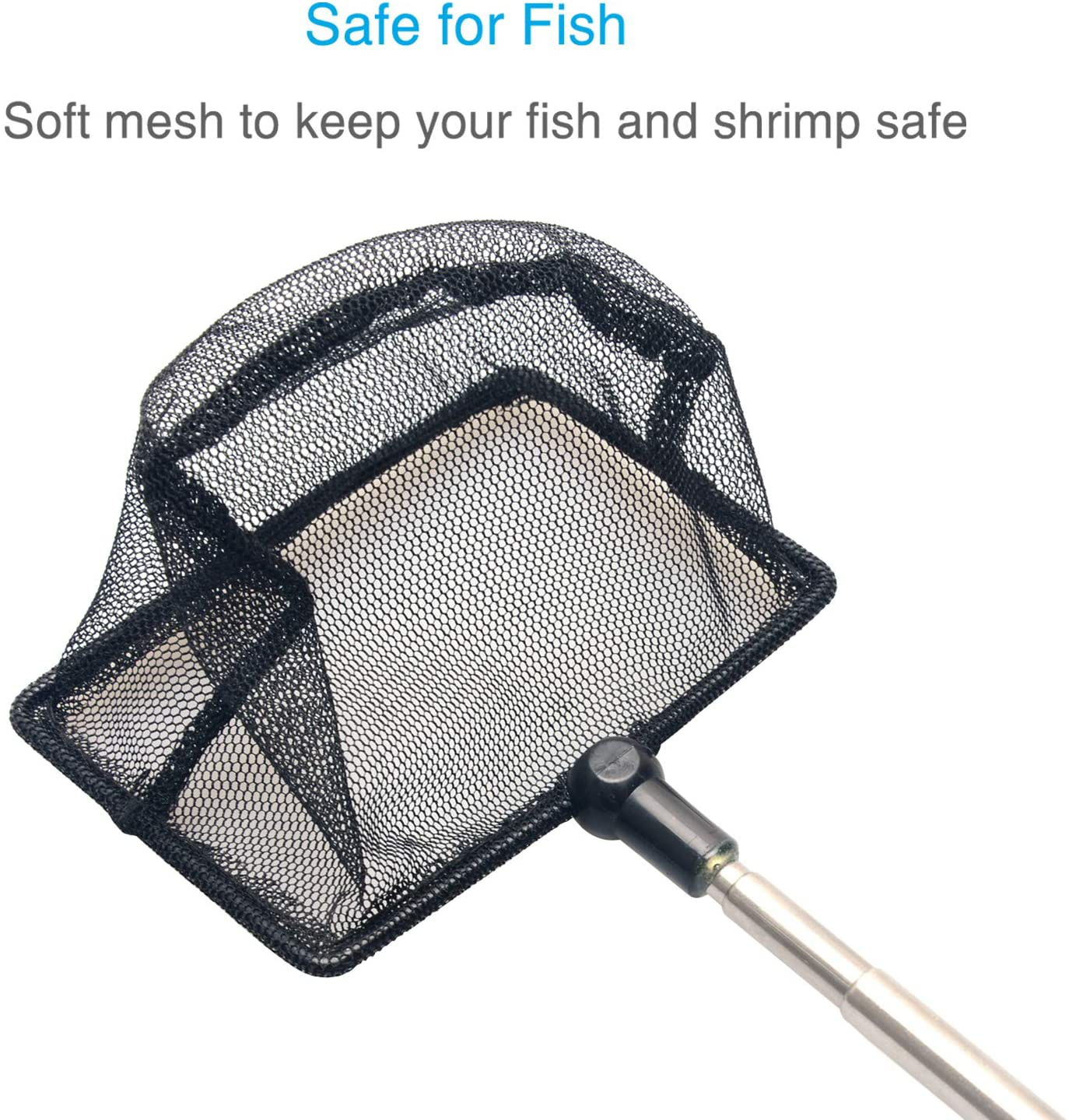 Pawfly 3.8 Inch Telescopic Aquarium Net Fine Mesh Small Fishnet with Extendable 9-24 Inch Long Handle Animals & Pet Supplies > Pet Supplies > Fish Supplies > Aquarium Fish Nets Naludo   