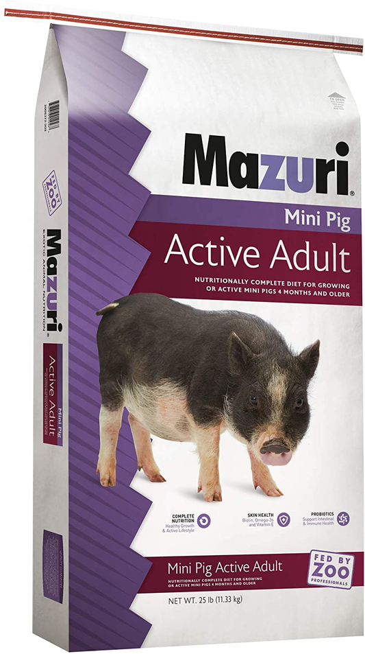 Mazuri Mini Pig Active Adult Food Animals & Pet Supplies > Pet Supplies > Small Animal Supplies > Small Animal Food Mazuri   