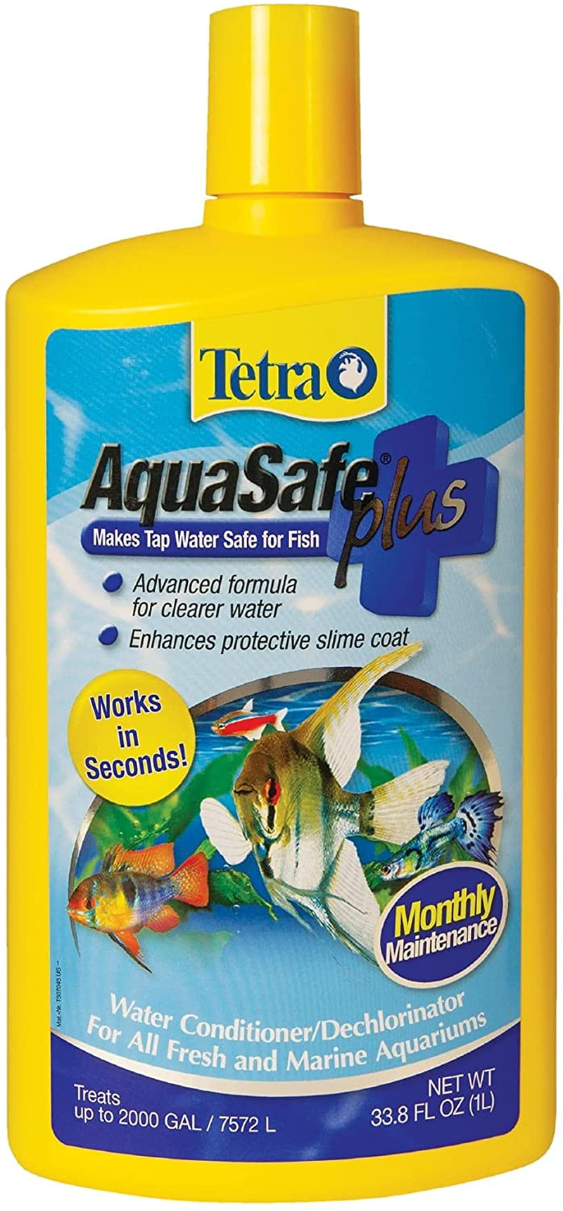 Tetra Aquasafe plus Water Conditioner/Dechlorinator Animals & Pet Supplies > Pet Supplies > Fish Supplies > Aquarium Cleaning Supplies Tetra 33.8-Ounce  