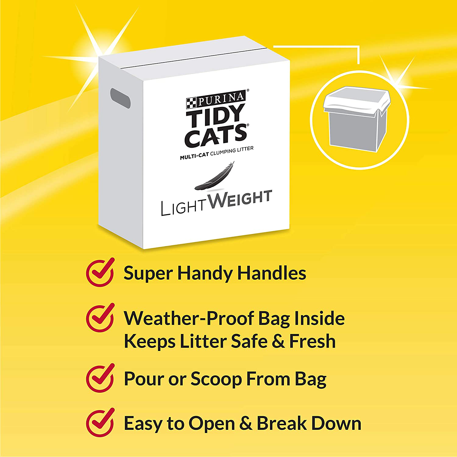 Purina Tidy Cats Lightweight Glade Extra Strength, Scented, Clumping Cat Litter Animals & Pet Supplies > Pet Supplies > Cat Supplies > Cat Litter Purina Tidy Cats   