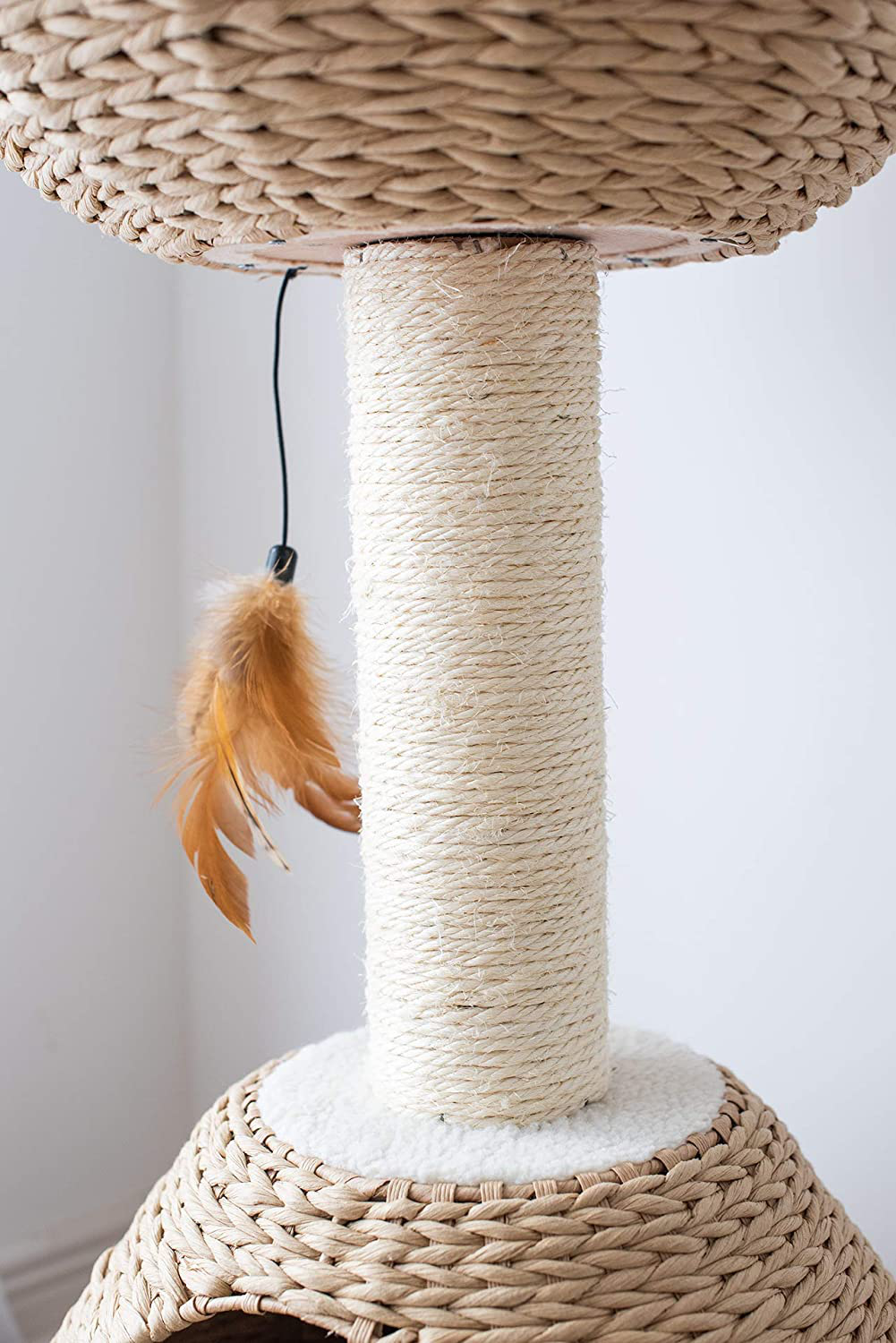 Petpals Hand-Made Paper Rope Natural Bowl Shaped with Perch Cat Tree Animals & Pet Supplies > Pet Supplies > Cat Supplies > Cat Furniture PetPals   