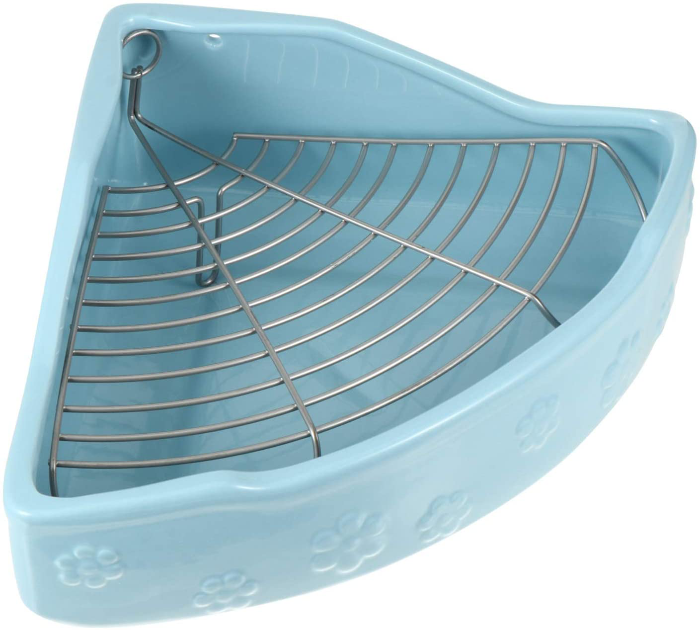 Balacoo Small Animal Litter Cage Ceramic Triangle Potty Trainer Corner Litter Bedding Box Pet Pan for Rabbit Bunny Chinchilla Ferret Guinea Pig Hamster Animals & Pet Supplies > Pet Supplies > Small Animal Supplies > Small Animal Bedding balacoo   