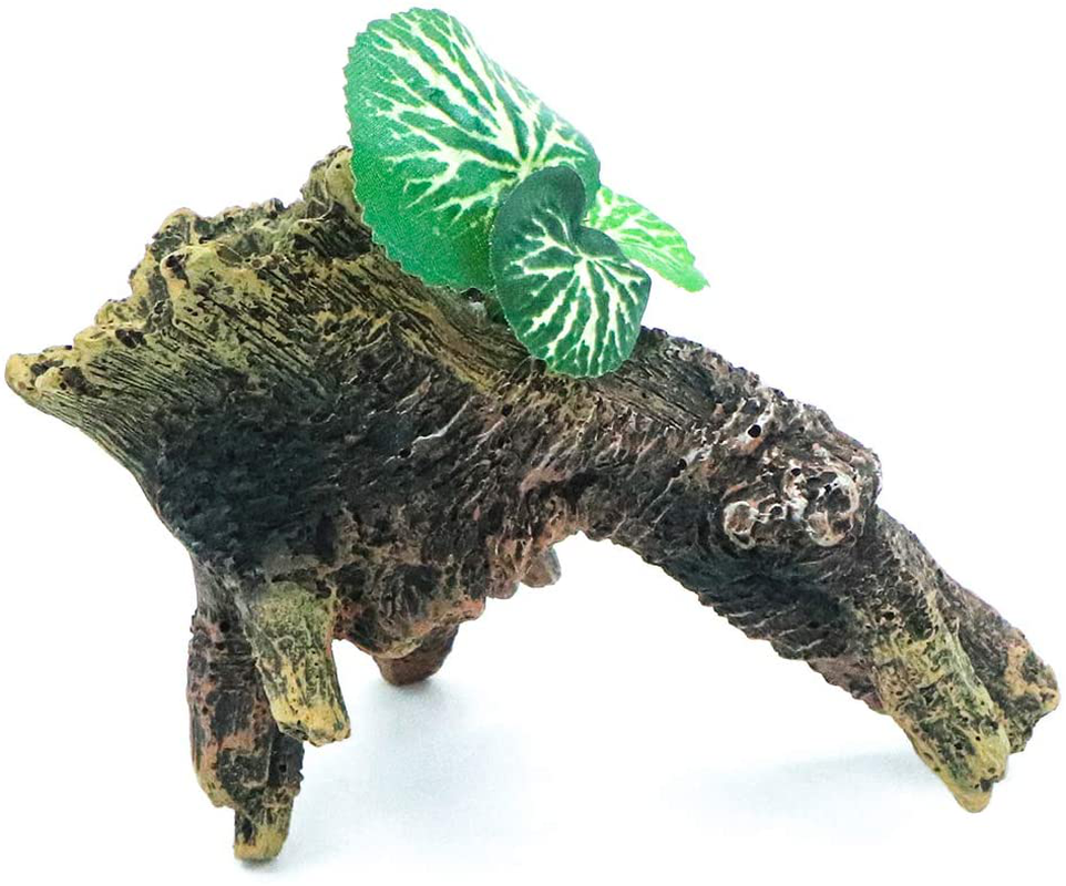 HRRIVE Aquarium Tree Stump Hollow Rocks for Fish Tank Decoration, Reptile Climbing Tree Stump Snake Hides for Terrarium Habitat Decor Animals & Pet Supplies > Pet Supplies > Reptile & Amphibian Supplies > Reptile & Amphibian Habitat Accessories HRRIVE   