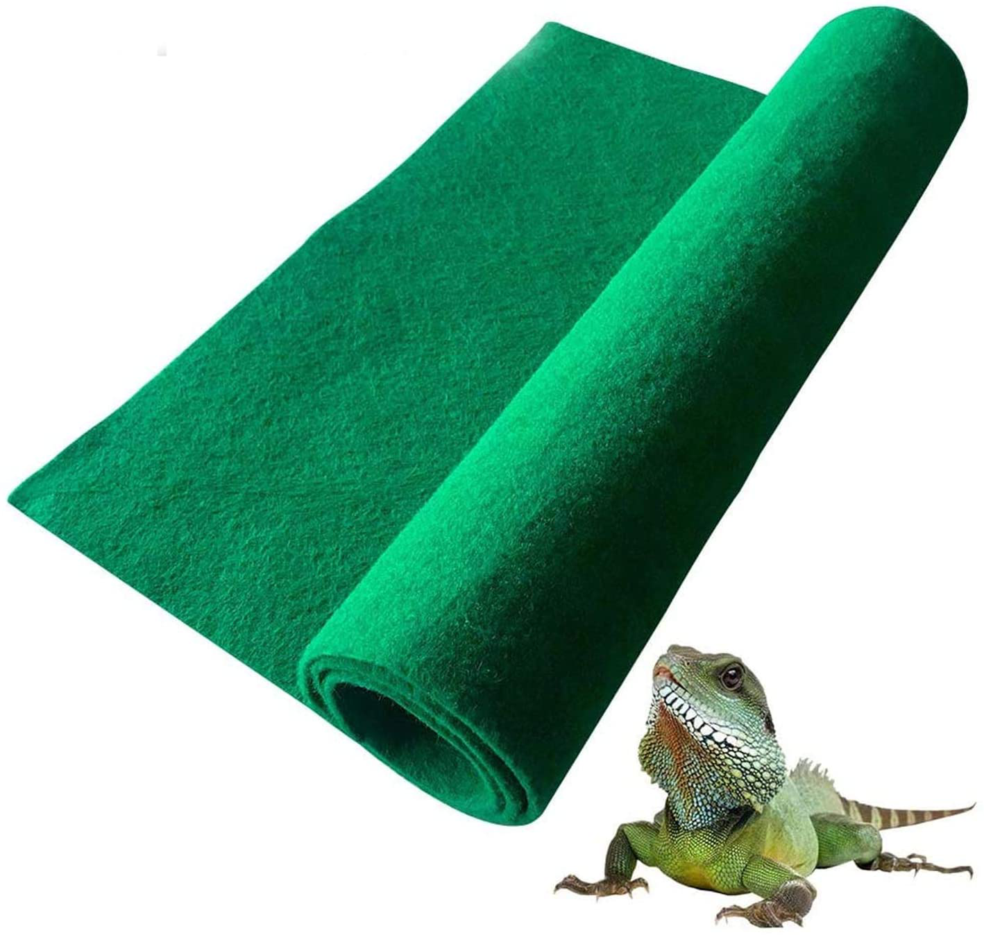 Hamiledyi Reptile Carpet,Terrarium Liner,Lizard Cage Liner,Tortoises Heat Mat,Chameleon Bedding,Iguana Substrate,Reptile Mat for Bearded Dragon,Turtles,Snake by BLSMU (39.4" X 19.7") Animals & Pet Supplies > Pet Supplies > Reptile & Amphibian Supplies > Reptile & Amphibian Substrates Hamiledyi   