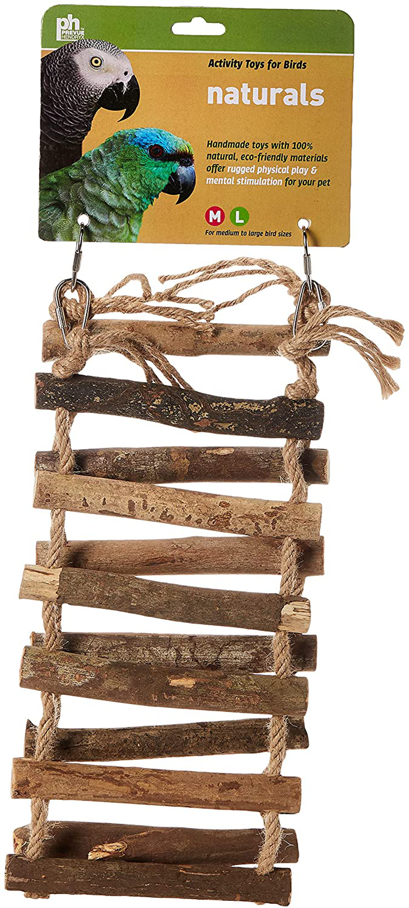 Prevue Hendryx 62807 Naturals Rope Ladder Bird Toy, Large Animals & Pet Supplies > Pet Supplies > Bird Supplies > Bird Ladders & Perches Prevue Hendryx   