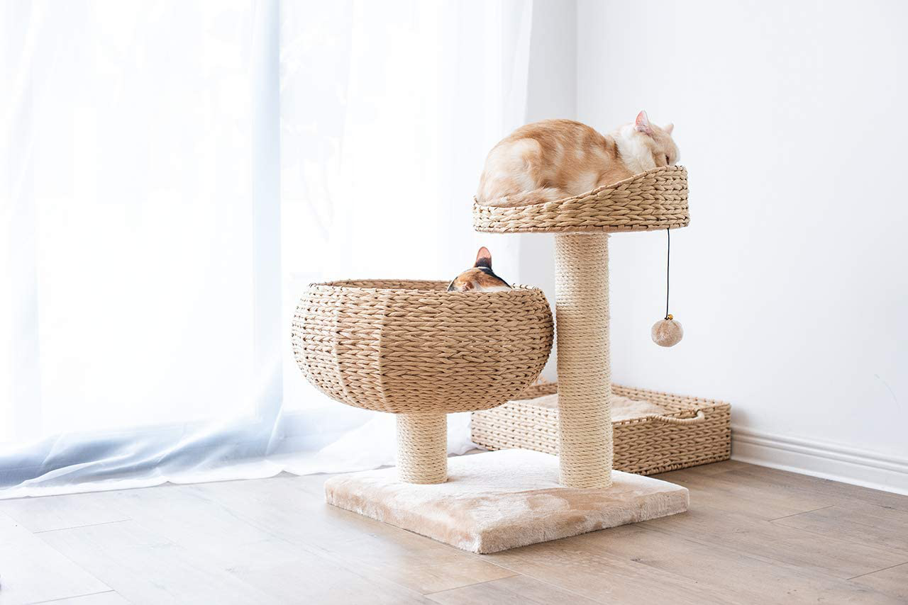 Petpals New Paper Rope Natural Bowl Shaped with Perch Cat Tree… Animals & Pet Supplies > Pet Supplies > Cat Supplies > Cat Furniture PetPals   