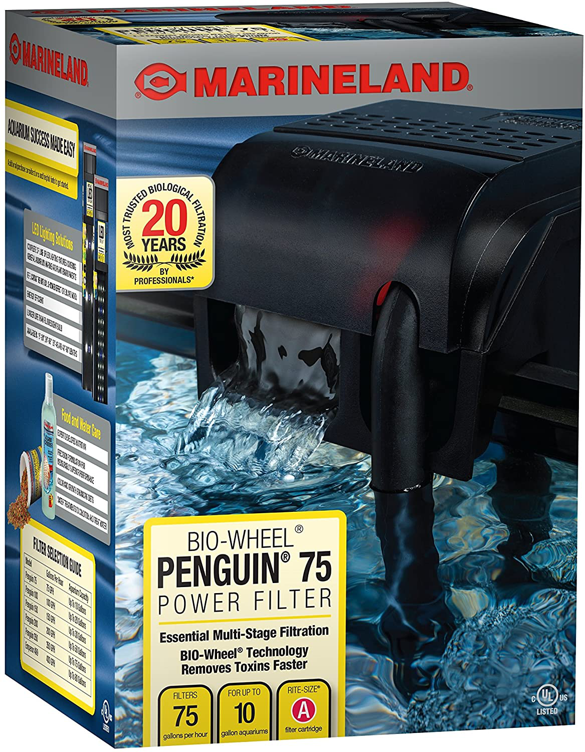 Marineland Penguin Bio-Wheel Power Filter Animals & Pet Supplies > Pet Supplies > Fish Supplies > Aquarium Filters MarineLand   