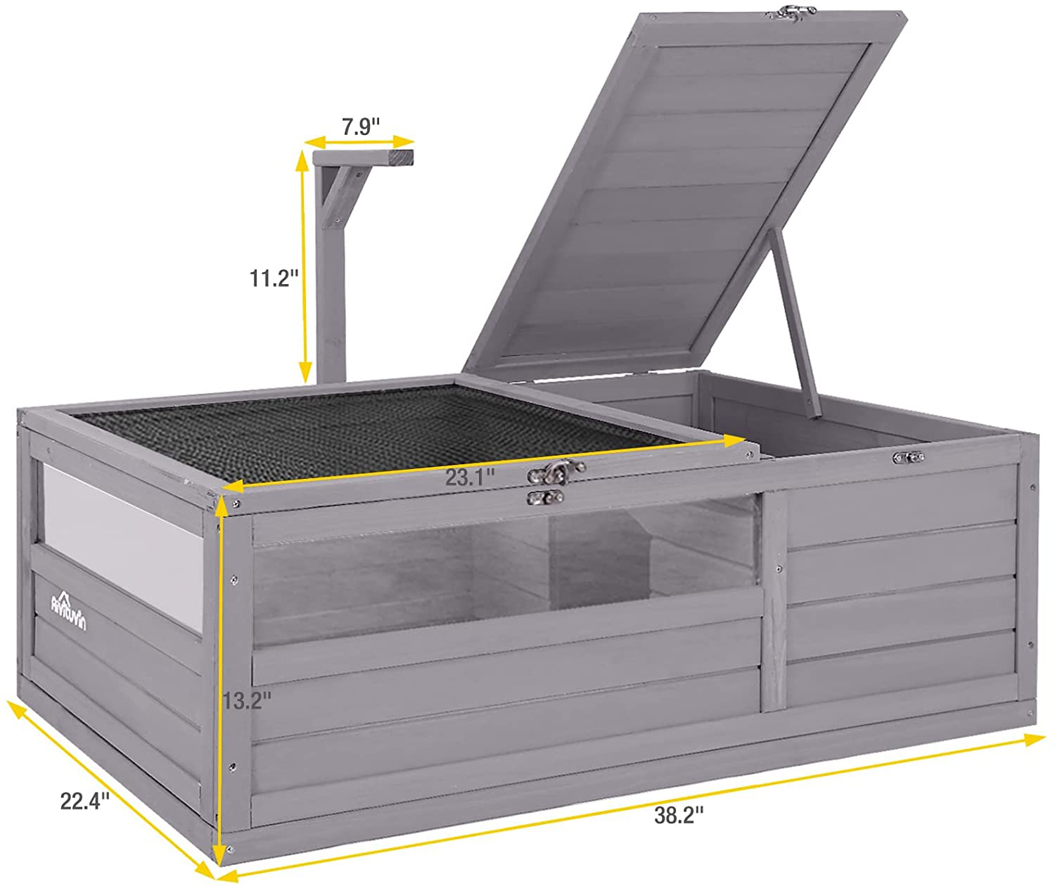 Tortoise House Wooden Tortoise Enclosures, Indoor Tortoise Habitat Outdoor Reptile Cage -Upgrade Version Animals & Pet Supplies > Pet Supplies > Small Animal Supplies > Small Animal Habitat Accessories Aivituvin   