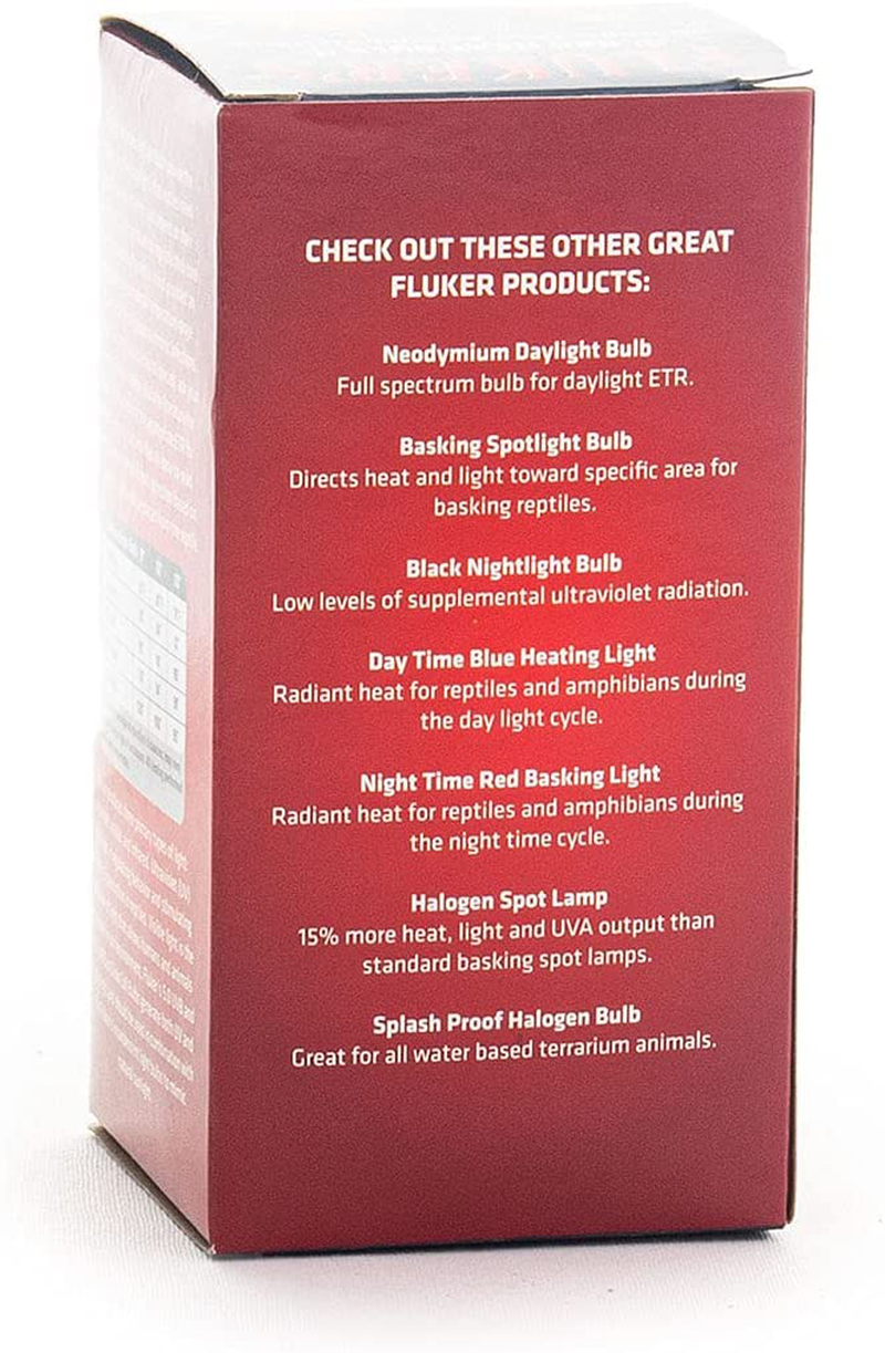 Fluker'S Red Heat Bulbs for Reptiles Animals & Pet Supplies > Pet Supplies > Reptile & Amphibian Supplies > Reptile & Amphibian Habitat Heating & Lighting Flukers   