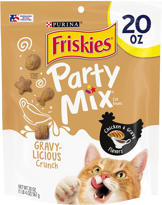 Purina Friskies Party Mix Adult Cat Treats Extra Large Pouches Animals & Pet Supplies > Pet Supplies > Cat Supplies > Cat Treats Purina Friskies   