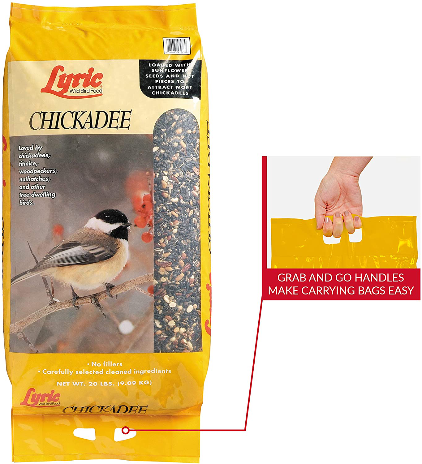 Lyric 2647416 Chickadee Wild Bird Mix, 20 Lb Animals & Pet Supplies > Pet Supplies > Bird Supplies > Bird Food Lyric   