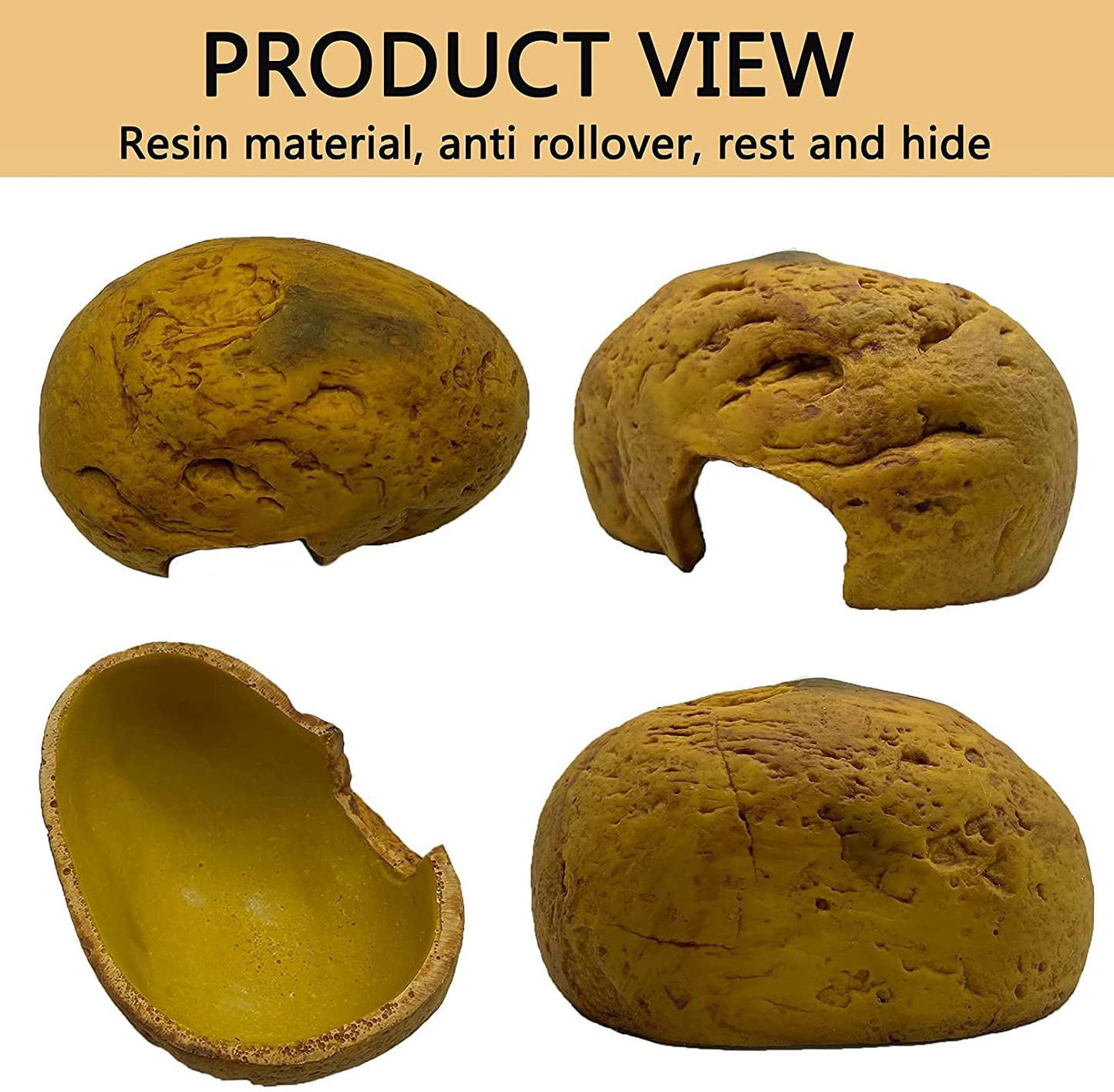 Hamiledyi Lizard Cave Reptile Escaping Hide Habitat Decor Resin Rock Hideaway for Terrarium Aquarium Gecko Spiders Snakes Frogs Tortoise Reptile Amphibian Fish Other Small Animals 3 Pcs Animals & Pet Supplies > Pet Supplies > Reptile & Amphibian Supplies > Reptile & Amphibian Habitat Accessories Hamiledyi   