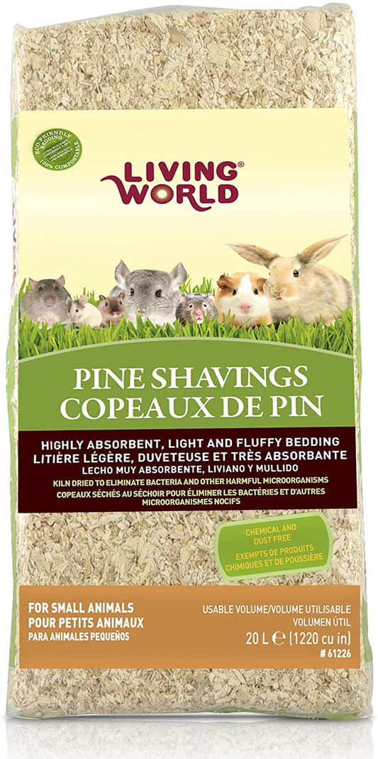 Living World Pine Shavings, 1220-Cubic Inch Animals & Pet Supplies > Pet Supplies > Small Animal Supplies > Small Animal Bedding Living World   