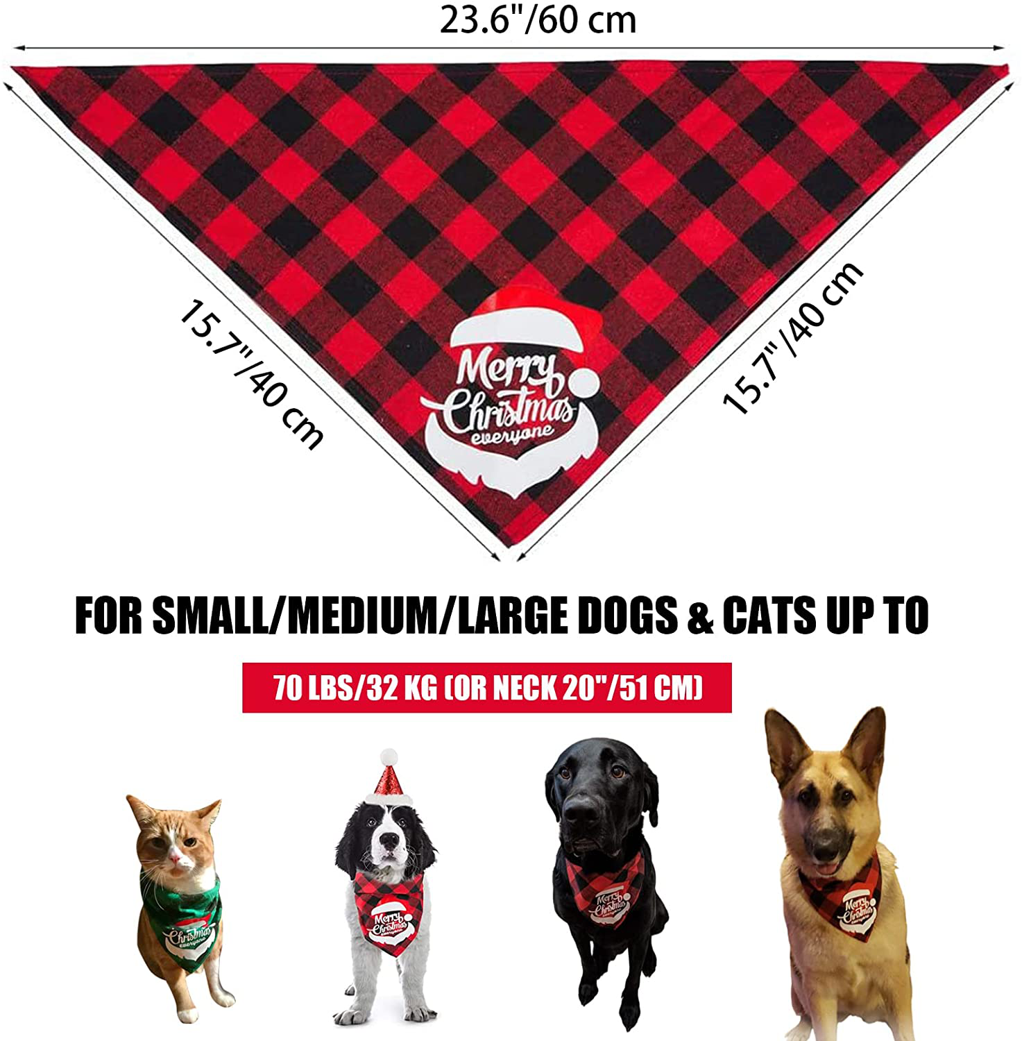 Christmas bandanas for outlet large dogs