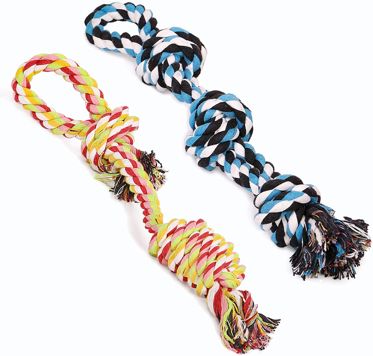 UPSKY Dog Rope Toys Dog Grinding Teeth 2 Nearly Indestructible Dog Toys, Rope Toy for Large Dogs, Dental Cleaning Chew Toys, Dog Tug Toy for Boredom, Dog Rope Toy for Aggressive Chewers (2 Packs) Animals & Pet Supplies > Pet Supplies > Dog Supplies > Dog Toys UPSKY   