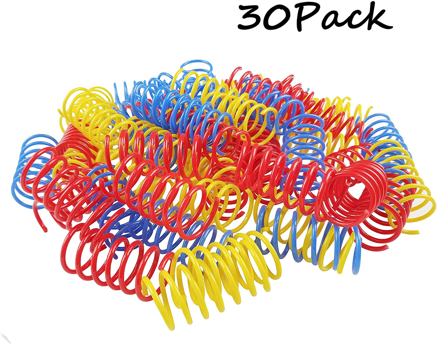 Tamu Style Cat Spring Toys (30 Pack), Plastic Coils for Indoor Active Healthy Play, Colorful 2 Inch Spirals Animals & Pet Supplies > Pet Supplies > Cat Supplies > Cat Toys Tamu style   