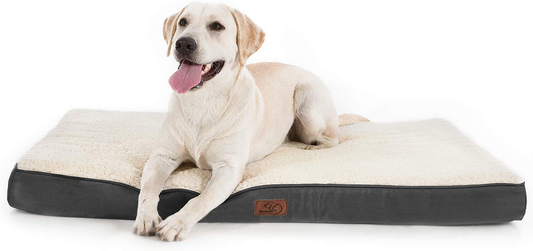 Bedsure Large Orthopedic Foam Dog Bed for Small, Medium, Large and Extra Large Dogs/Cats up to 50/75/100Lbs - Orthopedic Egg-Crate Foam with Removable Washable Cover - Water-Resistant Pet Mat