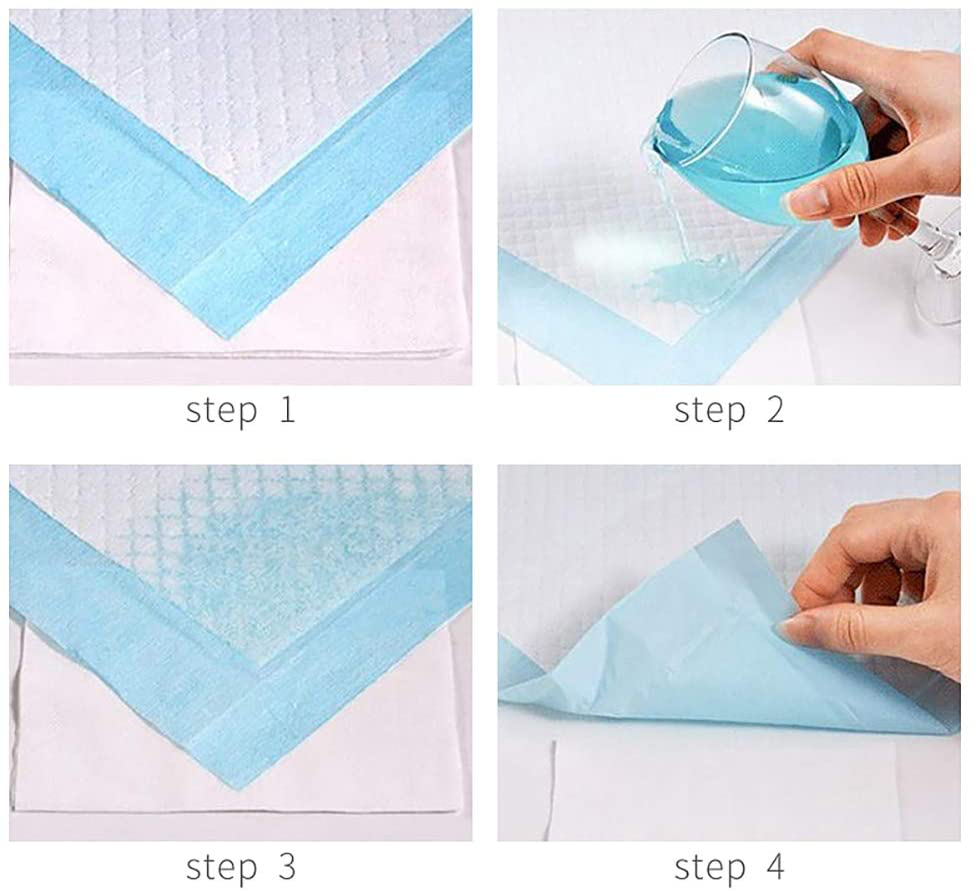 Kathson Rabbits Disposable Diaper Cage Pad Super Absorbent Healthy Cleaning Underpads for Guinea Pigs,Hedgehogs, Hamsters, Chinchillas, Cats, Reptiles and Other Small Animals(50 PCS Blue) Animals & Pet Supplies > Pet Supplies > Small Animal Supplies > Small Animal Bedding kathson   