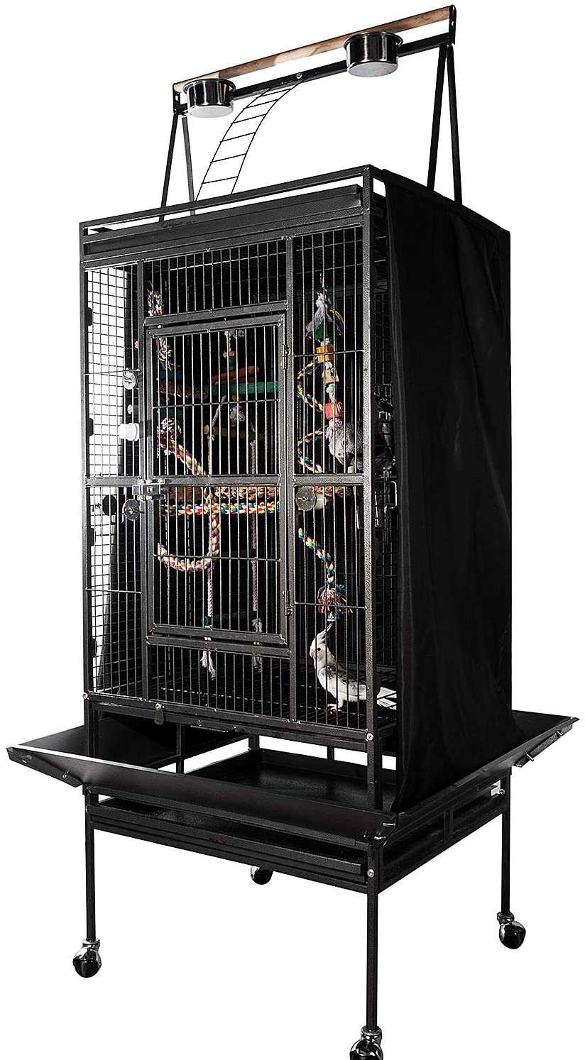 Colorday Good Night Bird Cage Cover for Large Bird Cage with Play Top (Patent Pending) Animals & Pet Supplies > Pet Supplies > Bird Supplies > Bird Cages & Stands Colorday   