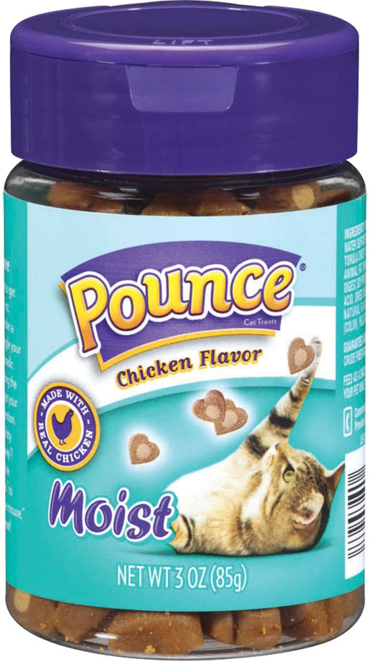 Pounce Cat Treats, Moist Chicken Flavor, 3 Ounce (Pack of 10)