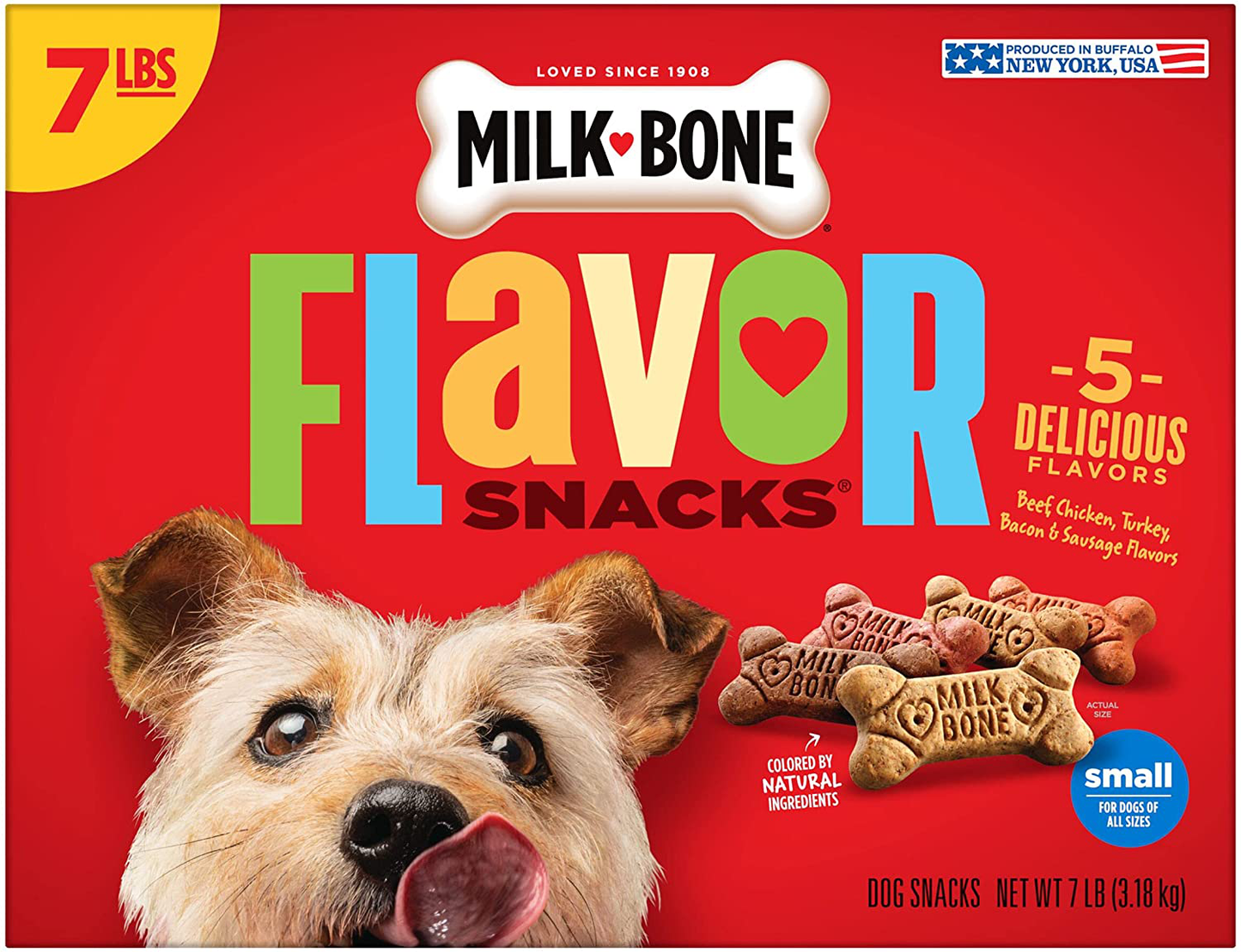 Milk-Bone Flavor Snacks Dog Treats Animals & Pet Supplies > Pet Supplies > Small Animal Supplies > Small Animal Treats Milk-Bone   