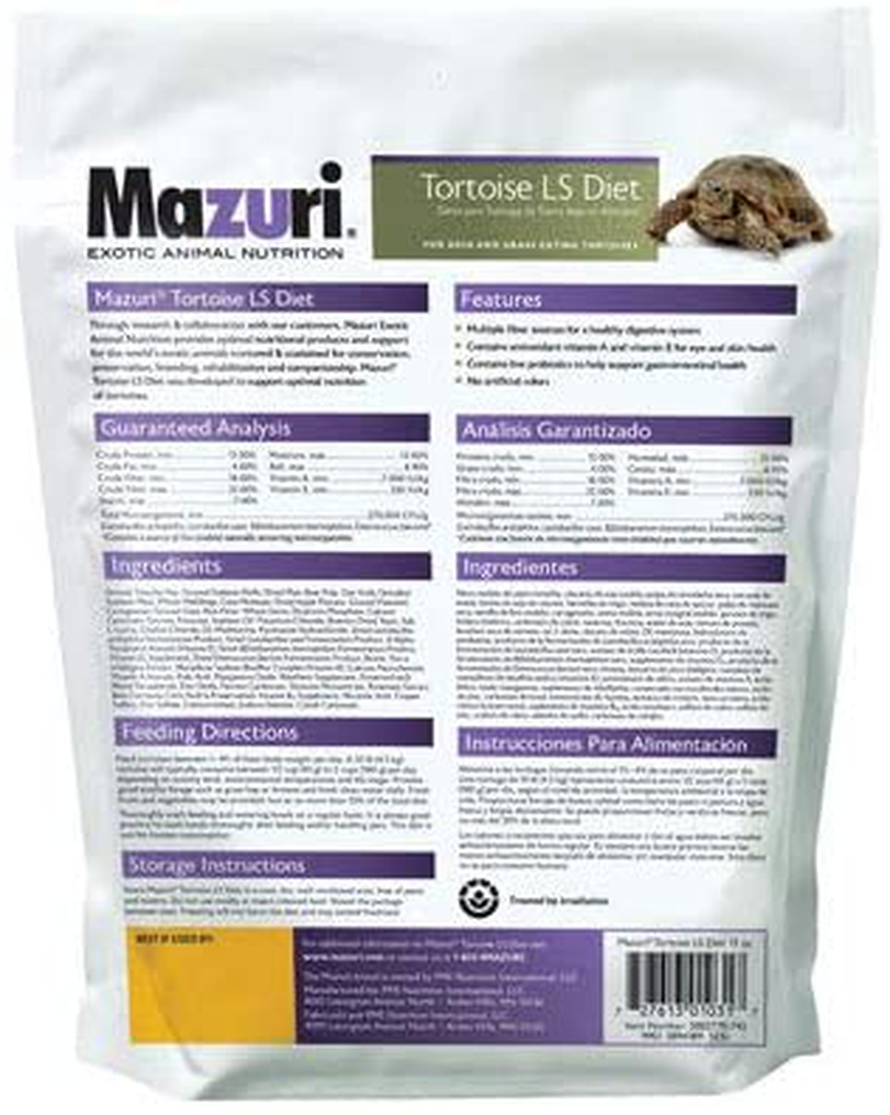 Mazuri Tortoise Diet Animals & Pet Supplies > Pet Supplies > Reptile & Amphibian Supplies > Reptile & Amphibian Food Mazuri   