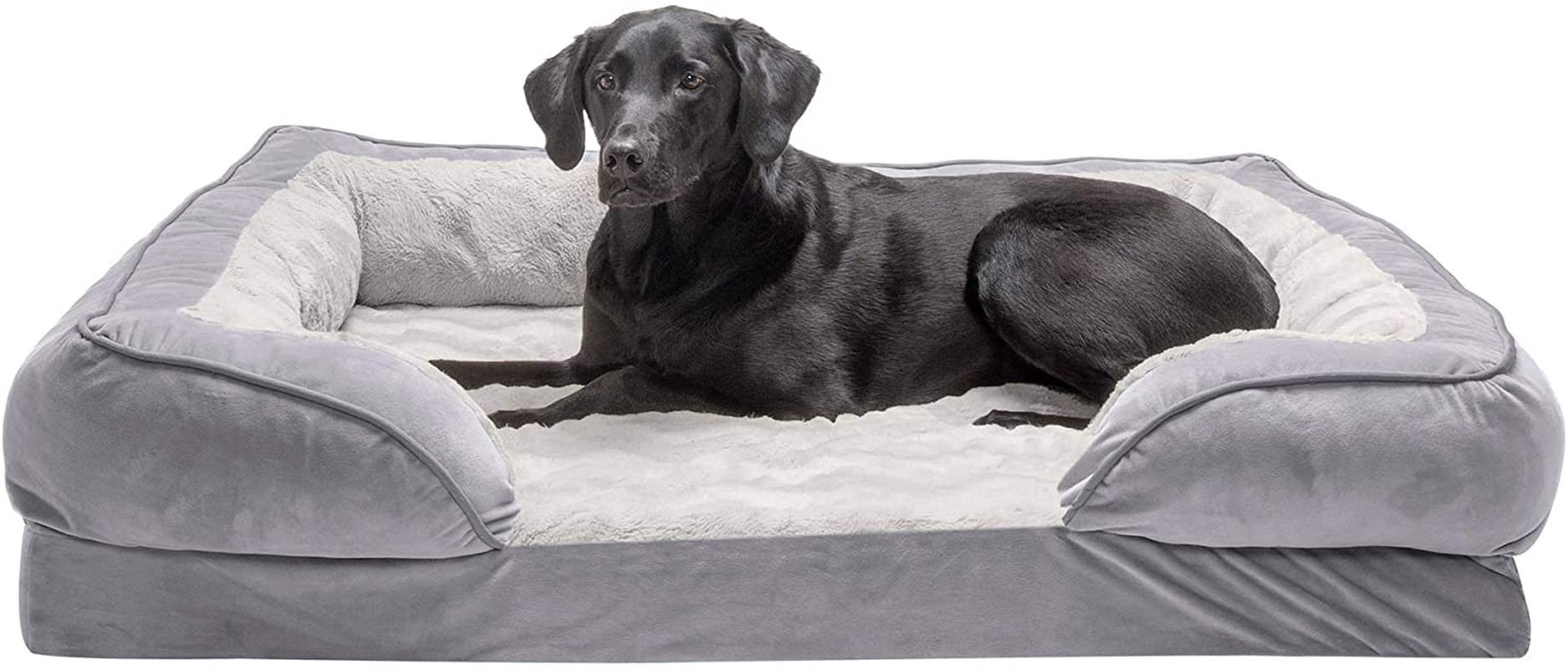 Furhaven Orthopedic, Cooling Gel, and Memory Foam Pet Beds for Small, Medium, and Large Dogs and Cats - Luxe Perfect Comfort Sofa Dog Bed, Performance Linen Sofa Dog Bed, and More Animals & Pet Supplies > Pet Supplies > Cat Supplies > Cat Beds Furhaven   