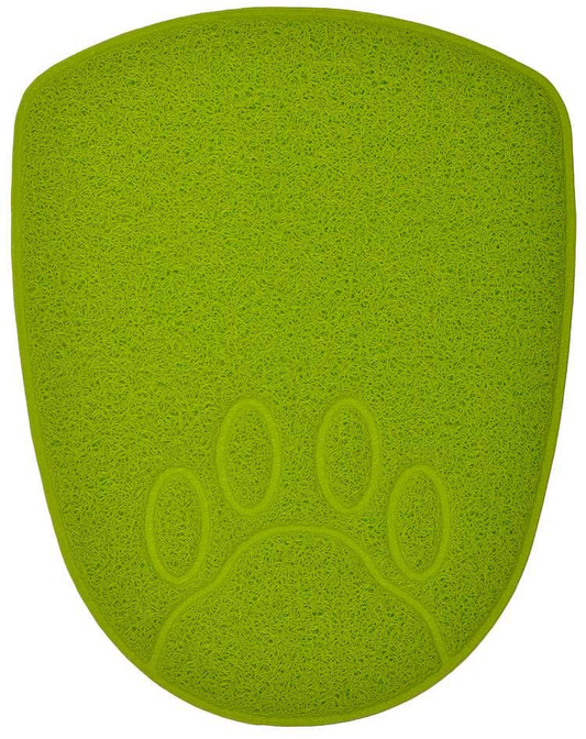 DM Shield-Shaped Cat Litter Box Debris Catcher Mat,Non Slip Pet Feeding Placemat,13.8X17.5 Inches Animals & Pet Supplies > Pet Supplies > Cat Supplies > Cat Litter Box Mats DM   