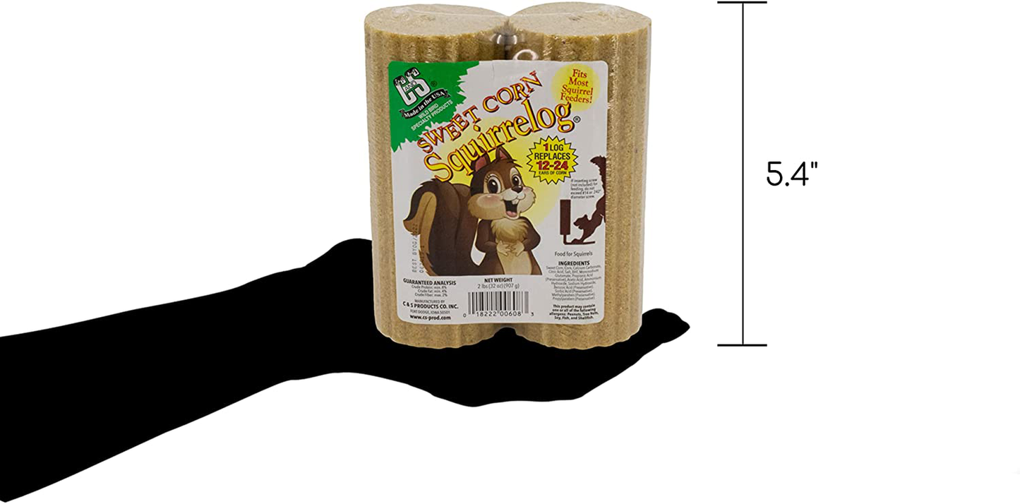 C&S Sweet Corn Squirrelog Feeder Animals & Pet Supplies > Pet Supplies > Bird Supplies > Bird Treats C&S   