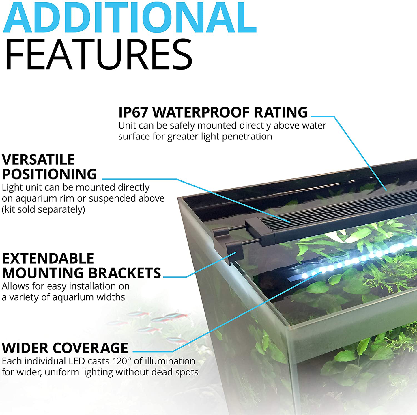 Fluval Aquasky 2.0 LED Aquarium Lighting, 35 Watts, 48-60 Inches Animals & Pet Supplies > Pet Supplies > Fish Supplies > Aquarium Lighting Fluval   