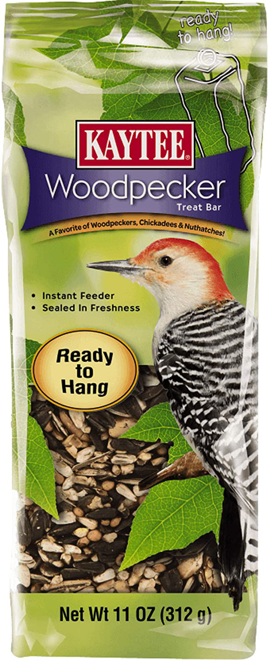 Kaytee 100061939 Woodpecker Bird Seed Bar, 11 Oz, None Animals & Pet Supplies > Pet Supplies > Bird Supplies > Bird Treats Kaytee   