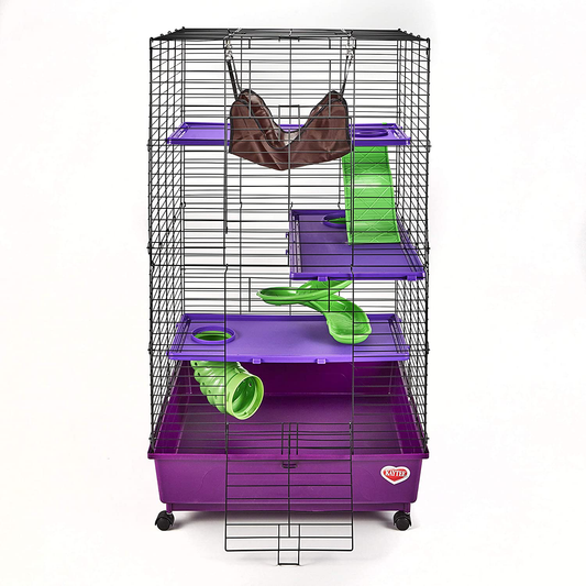 Kaytee My First Home Deluxe 2X2 Multi-Level with Casters Animals & Pet Supplies > Pet Supplies > Small Animal Supplies > Small Animal Habitats & Cages Central Garden & Pet   