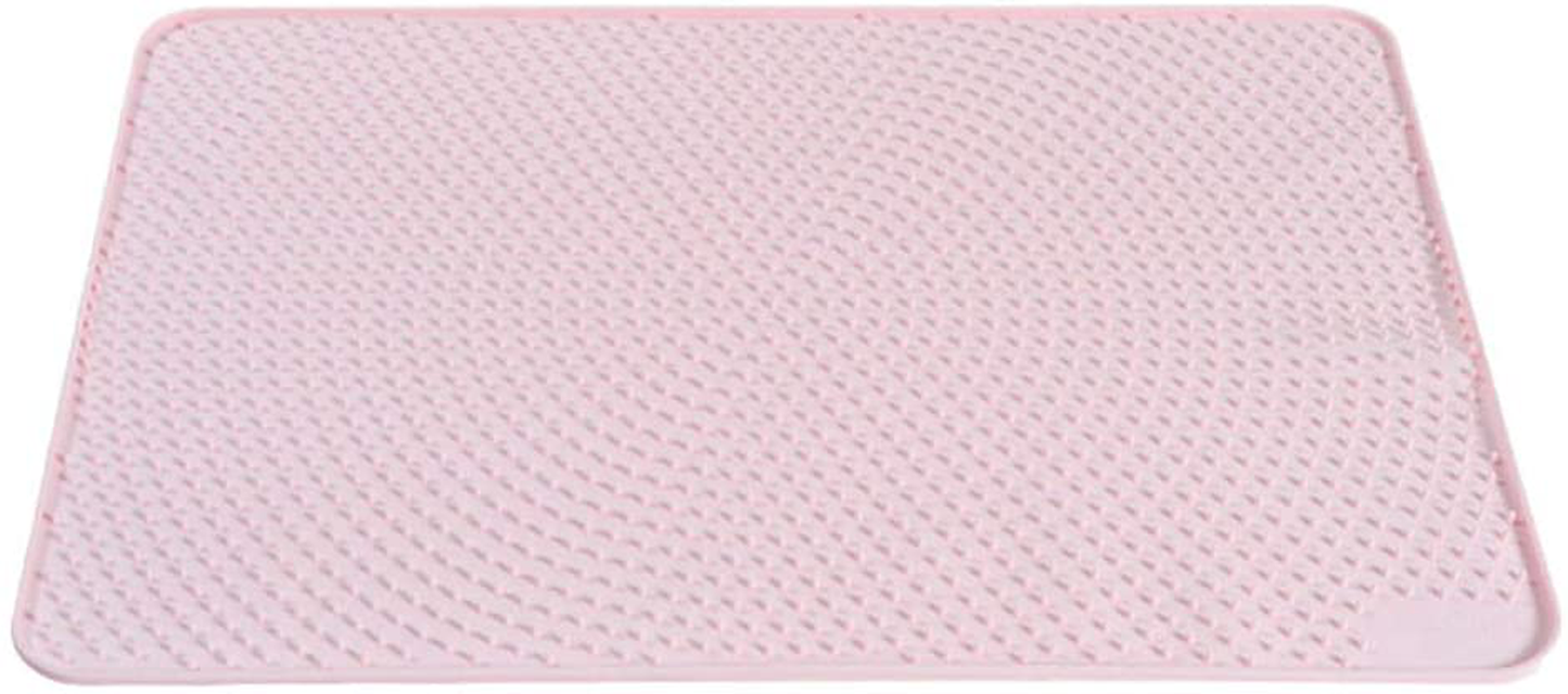 POPETPOP Cat Litter Mat Trapper Waterproof Cat Mat Litter Rug Easy Clean for Litter Box Anti-Slip Placemat for Cats (Pink) Animals & Pet Supplies > Pet Supplies > Cat Supplies > Cat Litter Box Mats POPETPOP   