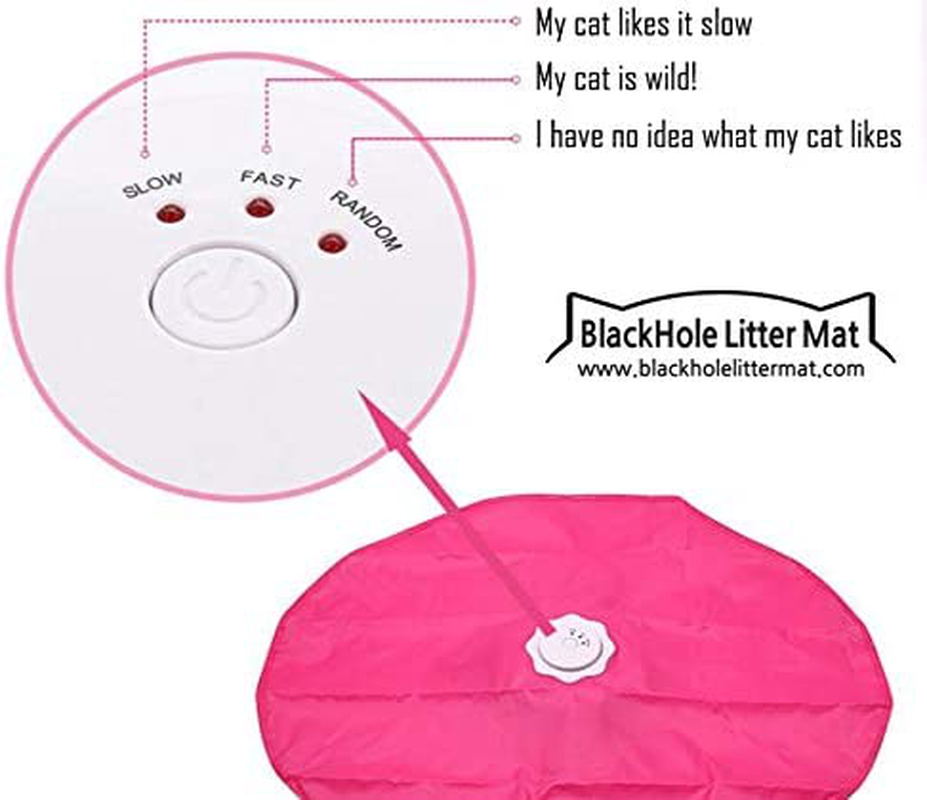 Blackhole Catch the Tail Cat Toy- Rotating, Electronic, Motion, Automatic, Best Undercover Mouse under Blanket Cat Toy Animals & Pet Supplies > Pet Supplies > Cat Supplies > Cat Toys BlackHole Litter Mat   