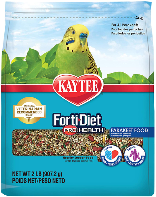 Kaytee Forti-Diet Pro Health Parakeet Food Animals & Pet Supplies > Pet Supplies > Bird Supplies > Bird Treats Kaytee 2 Pound (Pack of 1)  