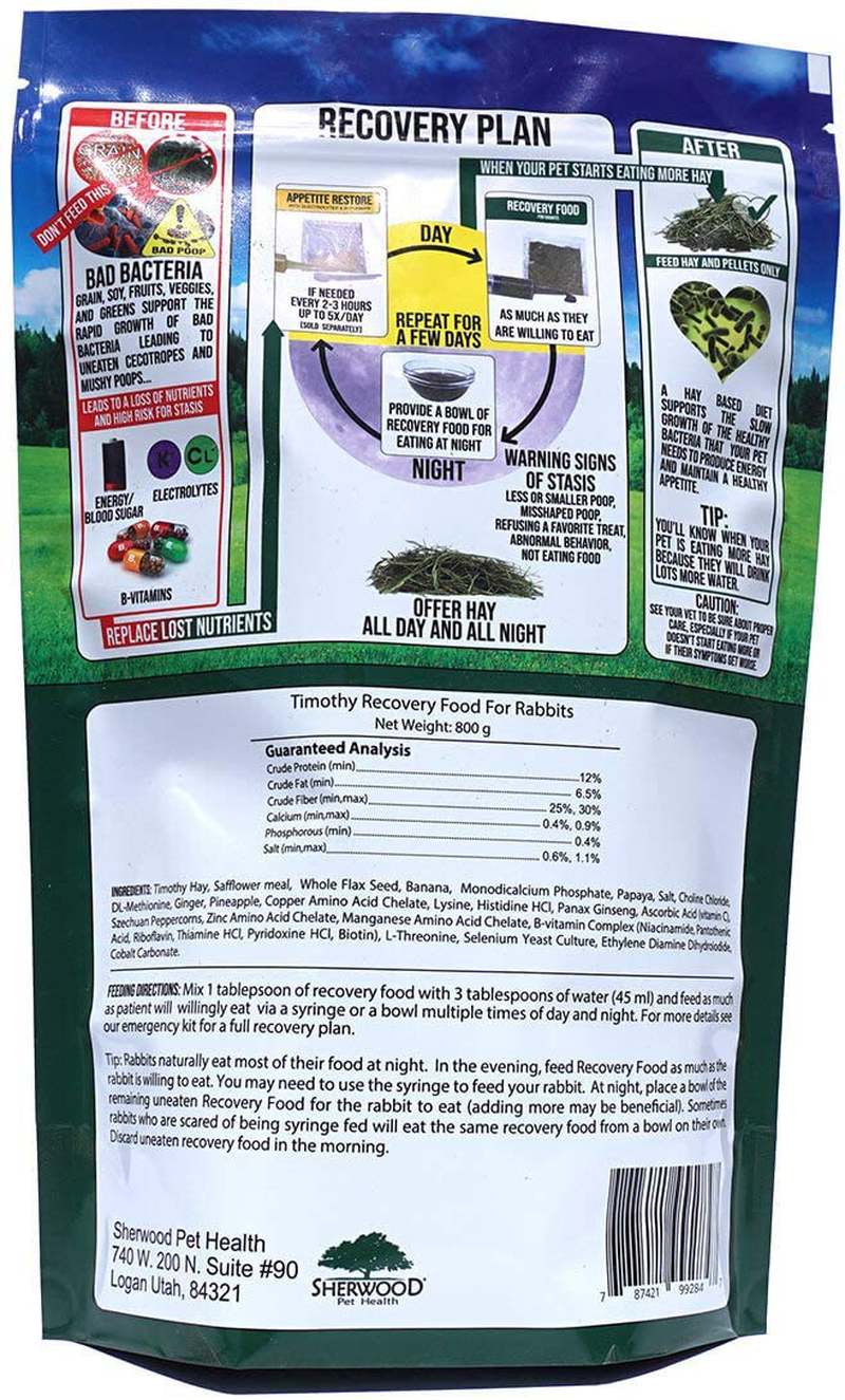 Pet Rabbit Emergency Kit with Timothy Recovery Food