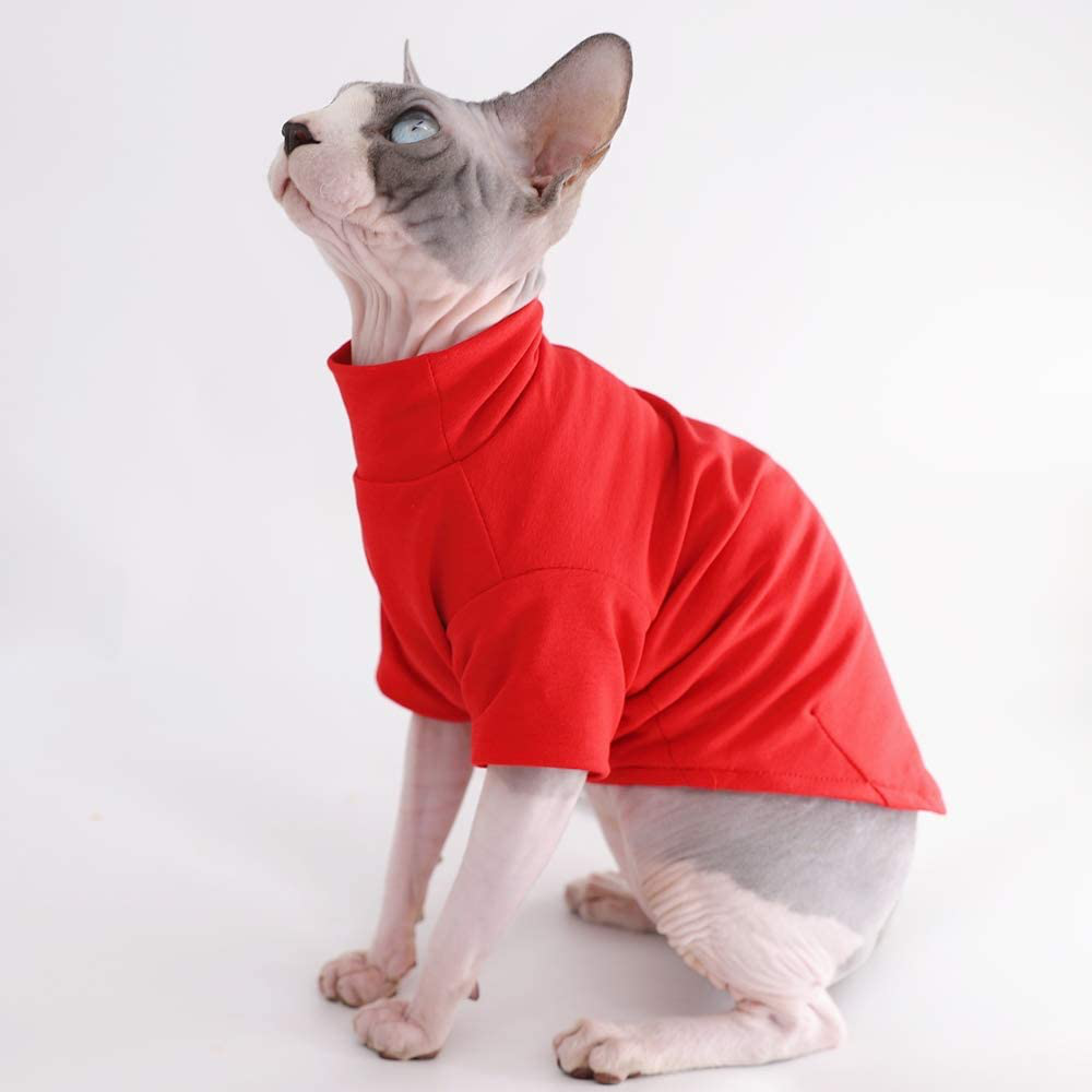 Sphynx Cat Sweater Elegant Warm Hairless Cat Clothing Comfort Winter Dress  Devon