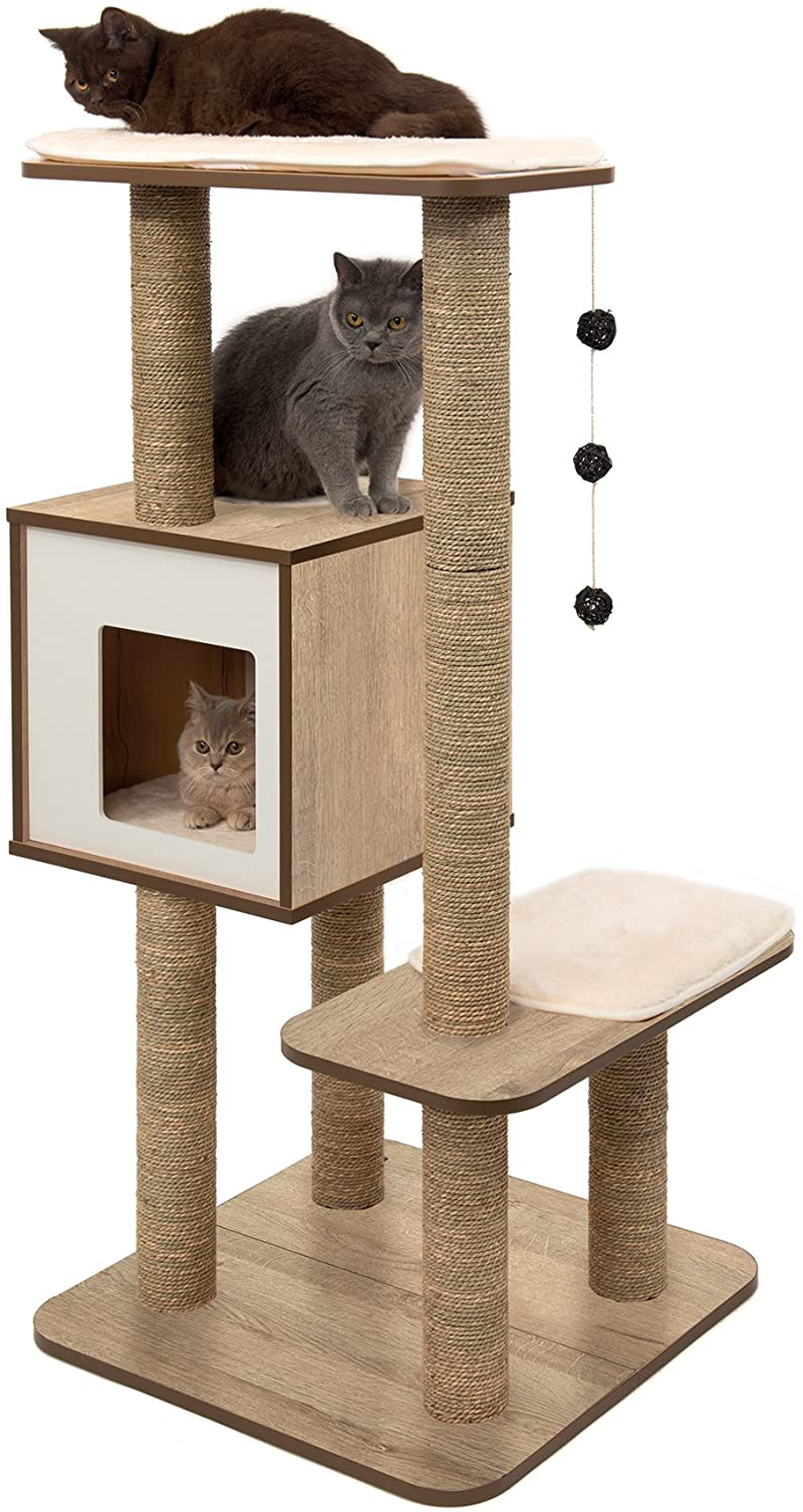 Vesper Cat Furniture, Cat Trees Animals & Pet Supplies > Pet Supplies > Cat Supplies > Cat Furniture VESPER Oak High Base 