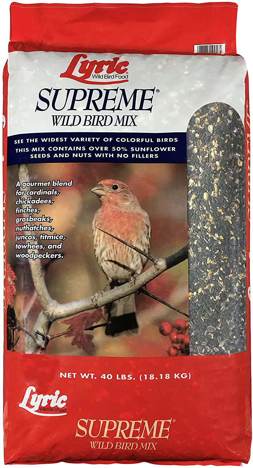 Lyric 2647418 Supreme Wild Bird Mix - 20 Lb Animals & Pet Supplies > Pet Supplies > Bird Supplies > Bird Food Lyric 40 lb.  