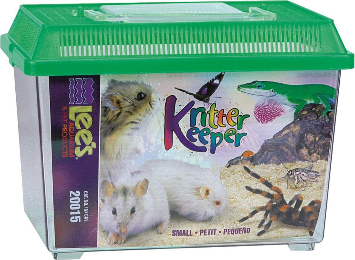 Lee'S Kritter Keeper, Mini Rectangle W/Lid ( Colors May Vary ) Animals & Pet Supplies > Pet Supplies > Small Animal Supplies > Small Animal Habitats & Cages Lee's Small  