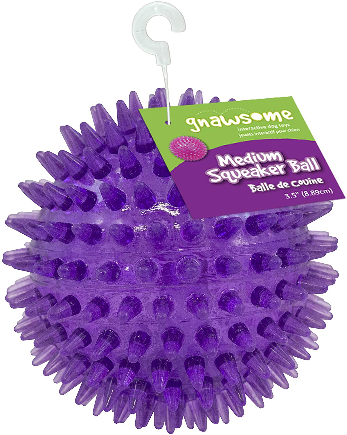Medium Squeaker Ball Dog Toy, Medium 3.5", Colors Will Animals & Pet Supplies > Pet Supplies > Dog Supplies > Dog Toys Gnawsome   