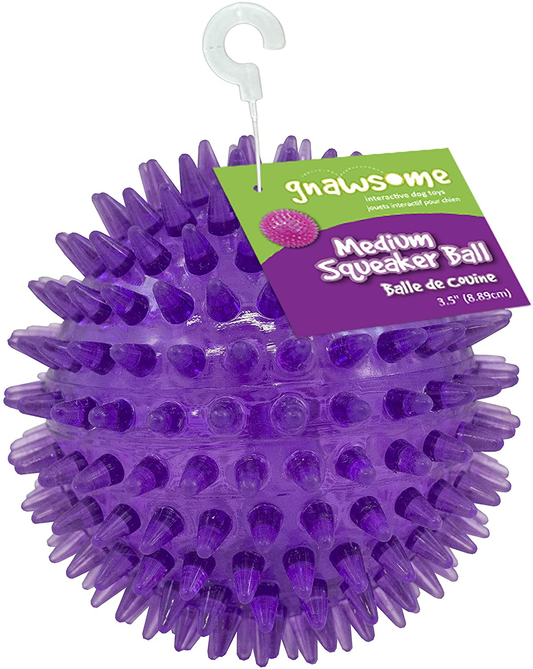Medium Squeaker Ball Dog Toy, Medium 3.5", Colors Will Animals & Pet Supplies > Pet Supplies > Dog Supplies > Dog Toys Gnawsome   