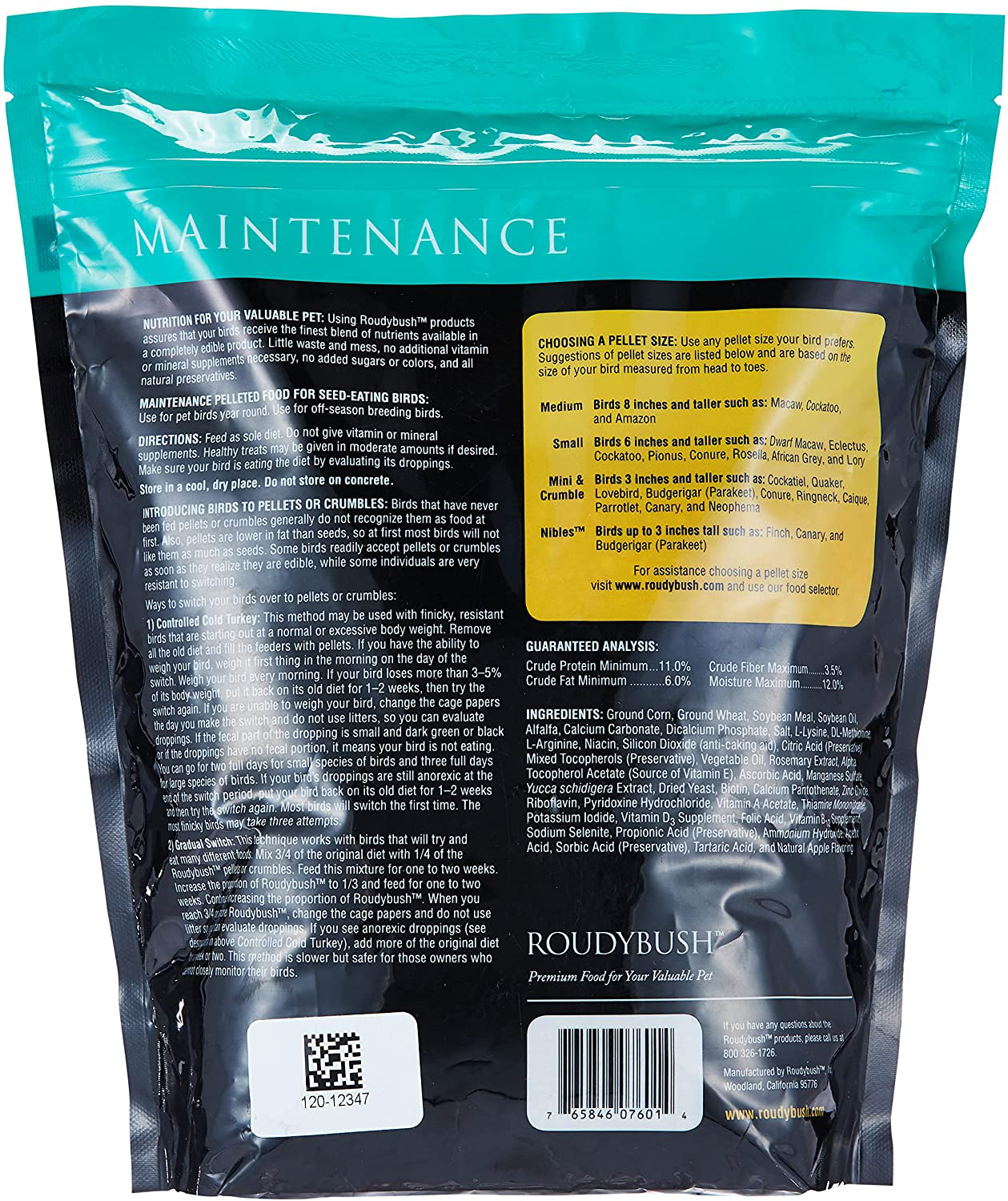 Roudybush Daily Maintenance Bird Food, Nibles, 44-Ounce Animals & Pet Supplies > Pet Supplies > Bird Supplies > Bird Food RoudyBush   