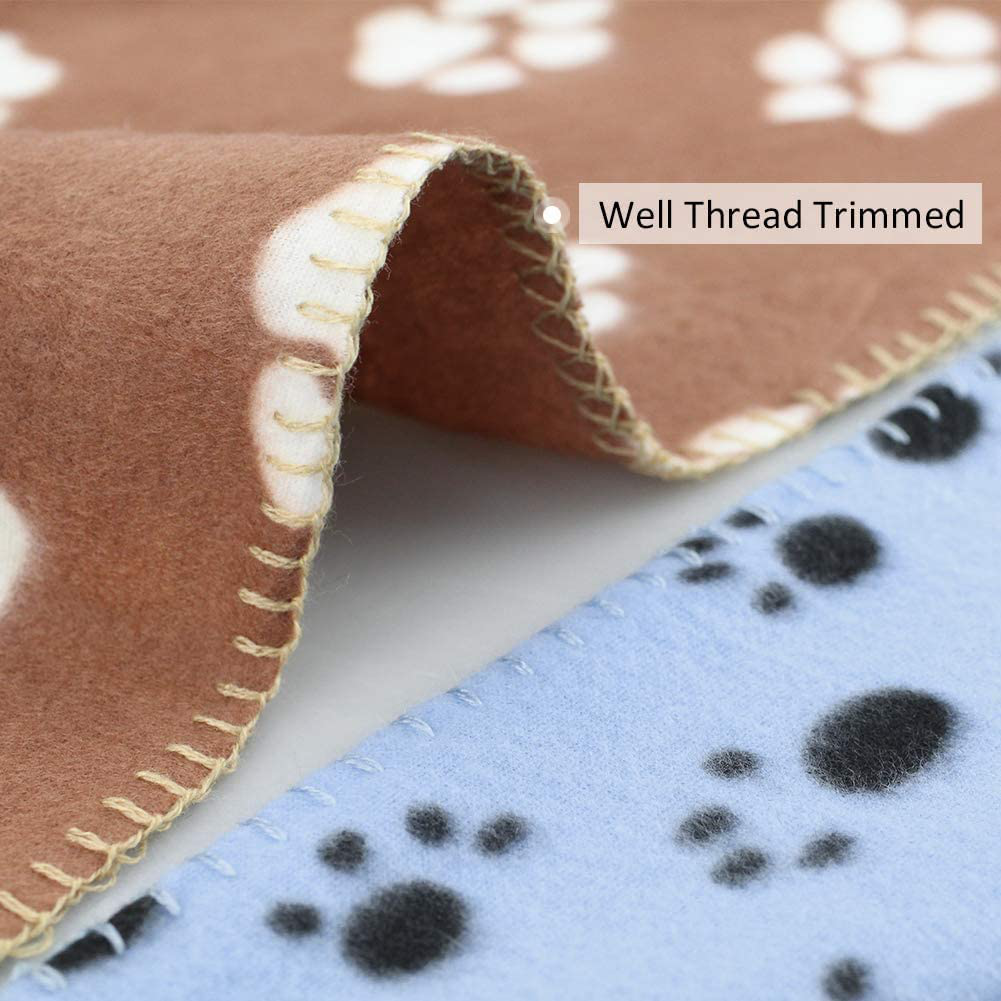 Comsmart Pet Blanket Dog Cat Soft Fleece Blankets Sleep Mat Pad Bed Cover with Paw Print for Kitten Puppy and Other Small Animals Animals & Pet Supplies > Pet Supplies > Small Animal Supplies > Small Animal Bedding Comsmart   