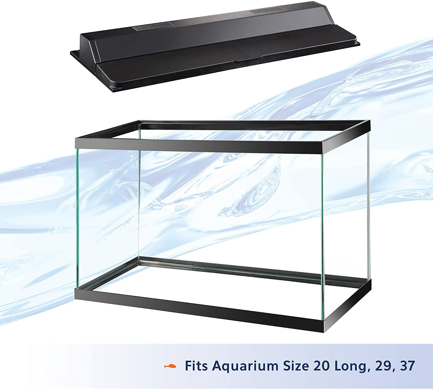 All Glass Aquarium AAG21230 Fluorescent Deluxe Hood, 30-Inch