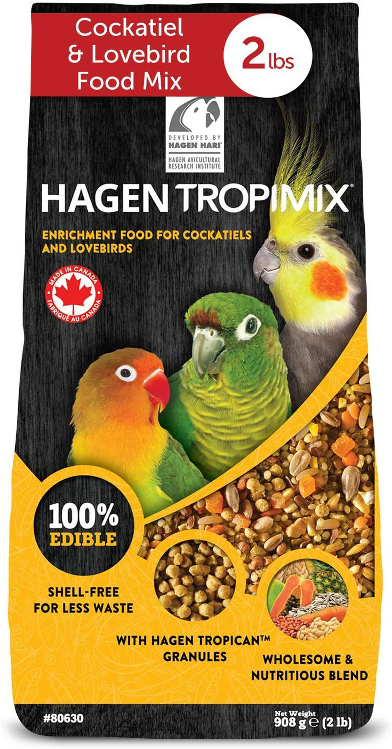 Hagen Tropimix Bird Food for Cockatiels & Lovebirds, HARI Parrot Food with Seeds, Fruit, Vegetables, Grains, Vitamins & Amino Acids Animals & Pet Supplies > Pet Supplies > Bird Supplies > Bird Food Hari 2 lb  